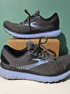 Brooks Glycerin 18 Running Shoes Womens 7 B Gray Blue 1203171B050
